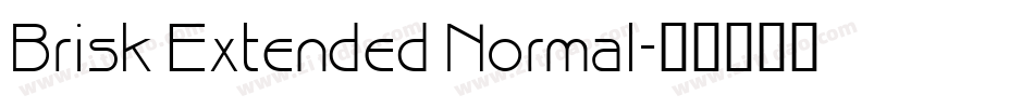 Brisk Extended Normal字体转换